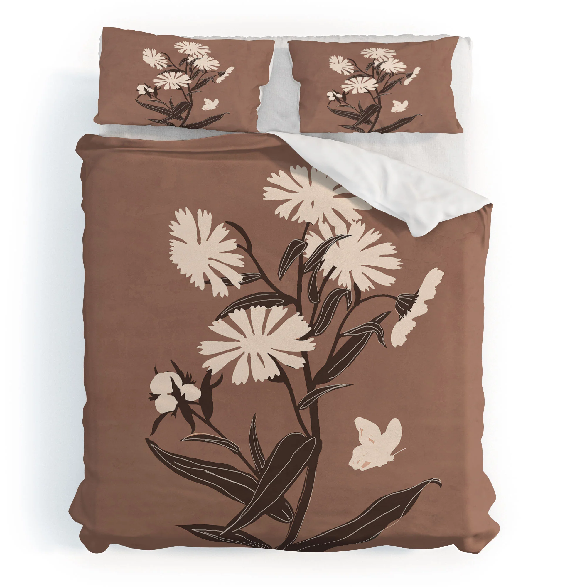 ThingDesign Abstract Flowers 16 Duvet Cover - Image 37