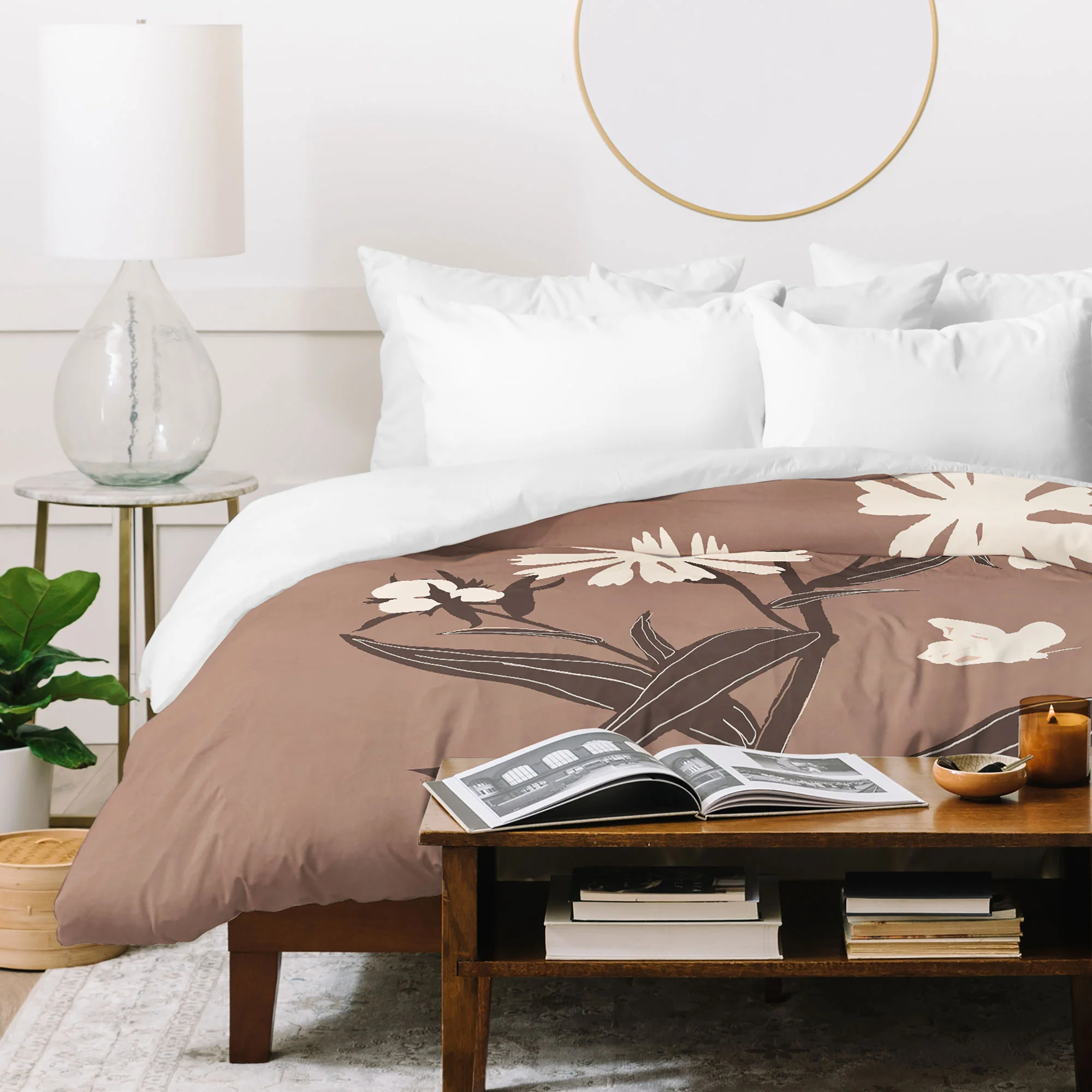 ThingDesign Abstract Flowers 16 Duvet Cover - Image 7