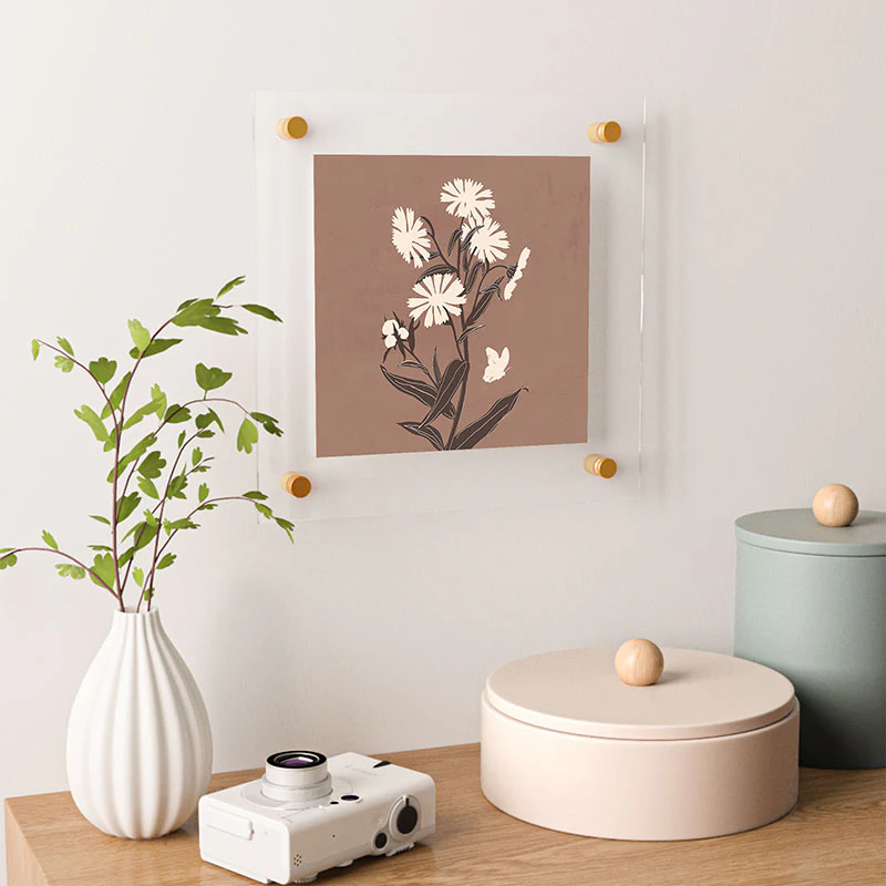 ThingDesign Abstract Flowers 16 Floating Acrylic Print - Image 8
