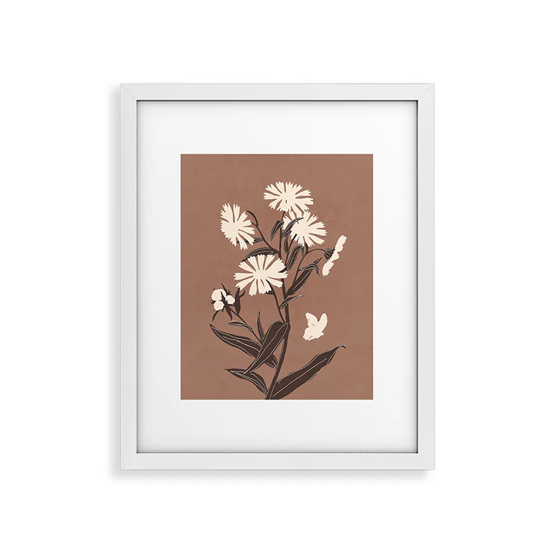 ThingDesign Abstract Flowers 16 Framed Art Print - Image 39