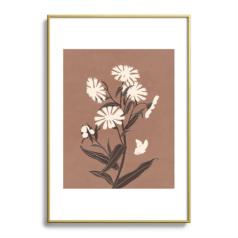 ThingDesign Abstract Flowers 16 Metal Framed Art Print - Image 13