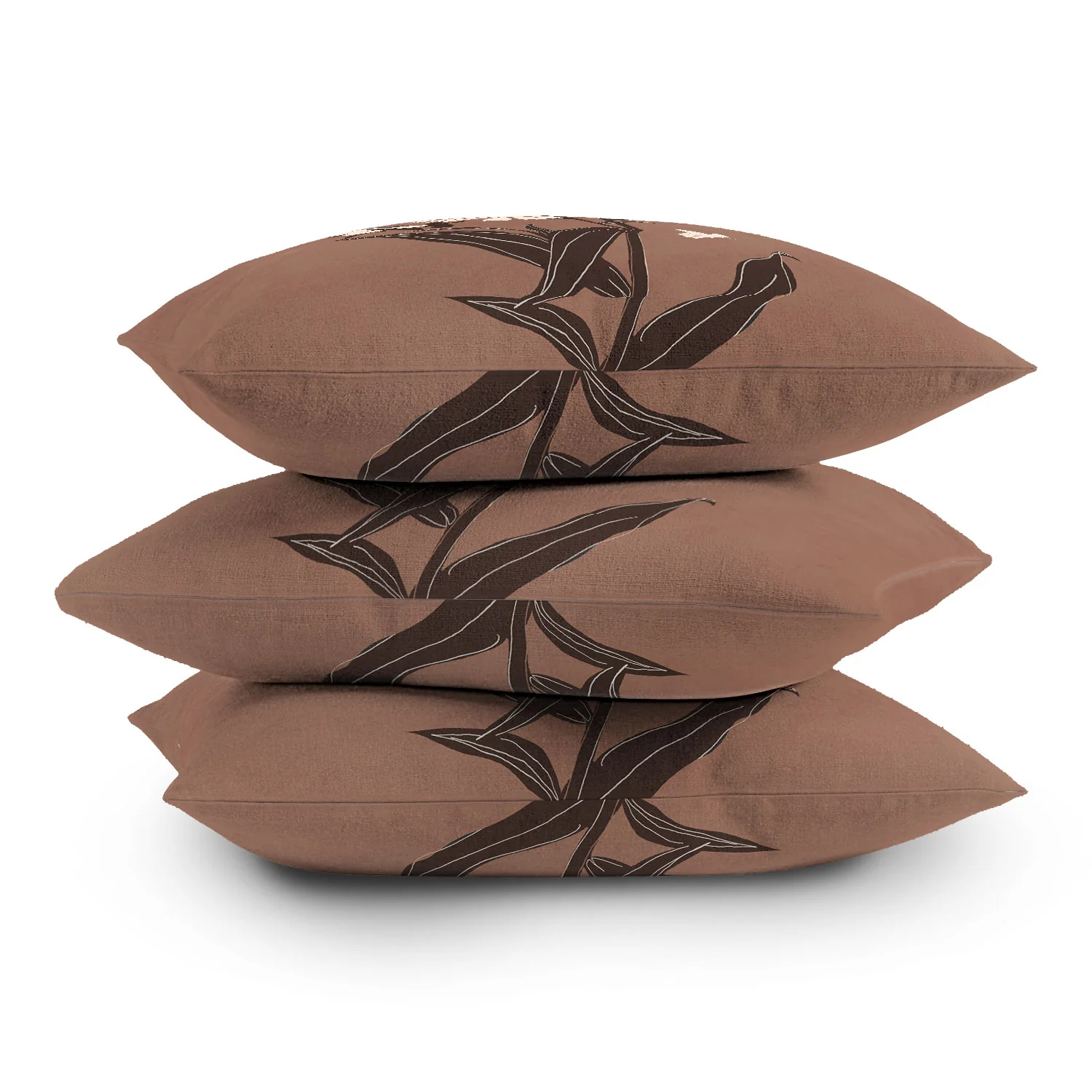 ThingDesign Abstract Flowers 16 Throw Pillow - Image 4