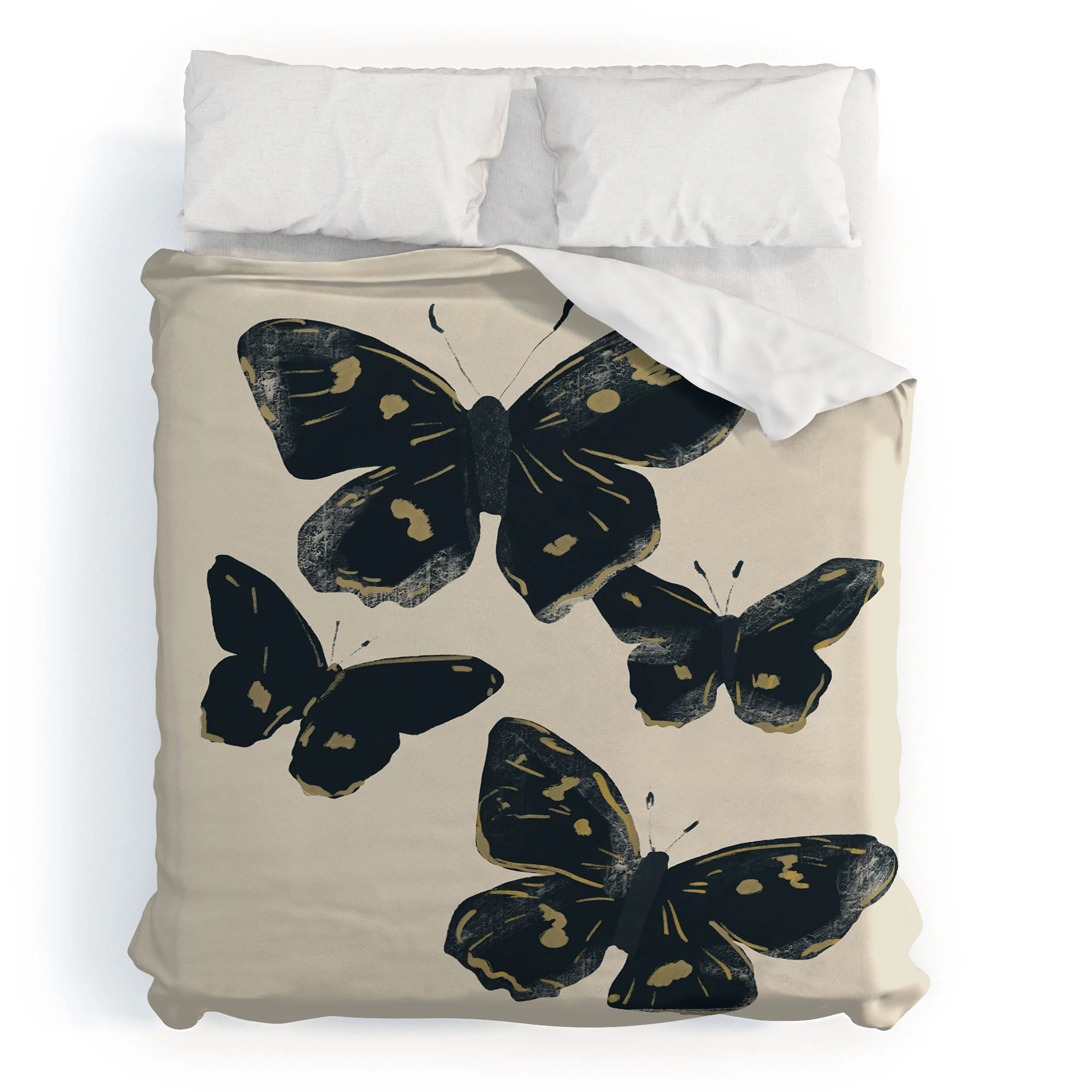 ThingDesign Black Butterflies 2 Duvet Cover - Image 17