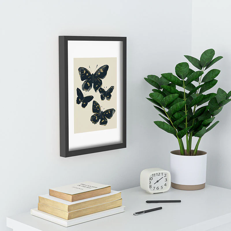 ThingDesign Black Butterflies 2 Recessed Framing Rectangle - Image 10