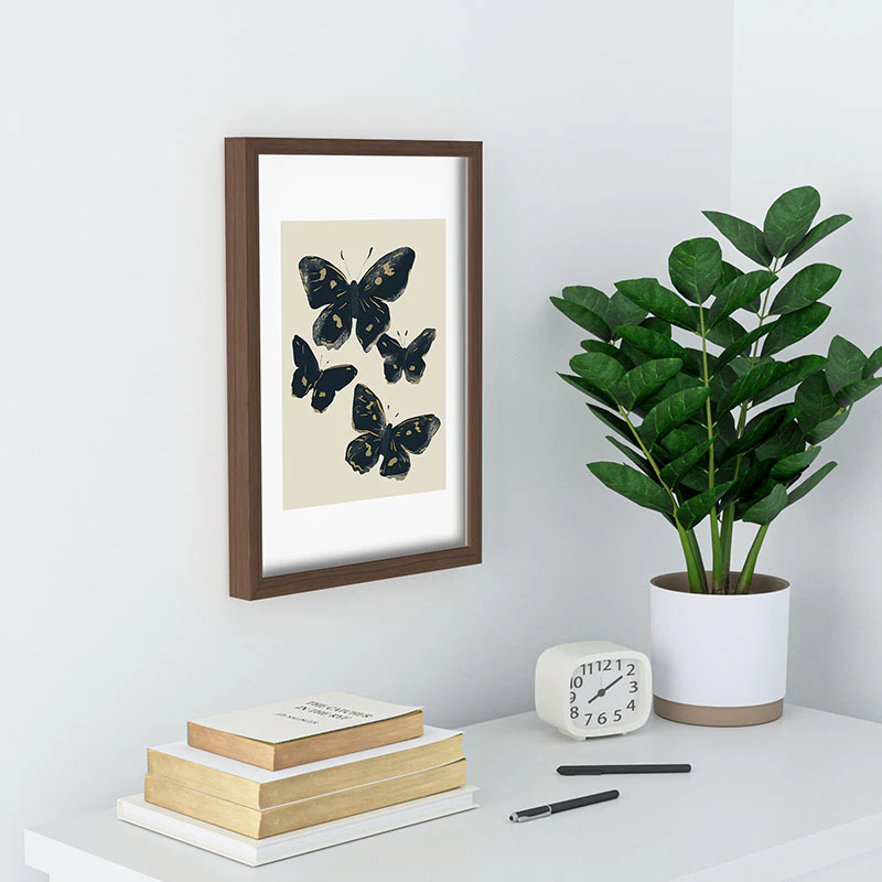 ThingDesign Black Butterflies 2 Recessed Framing Rectangle - Image 16