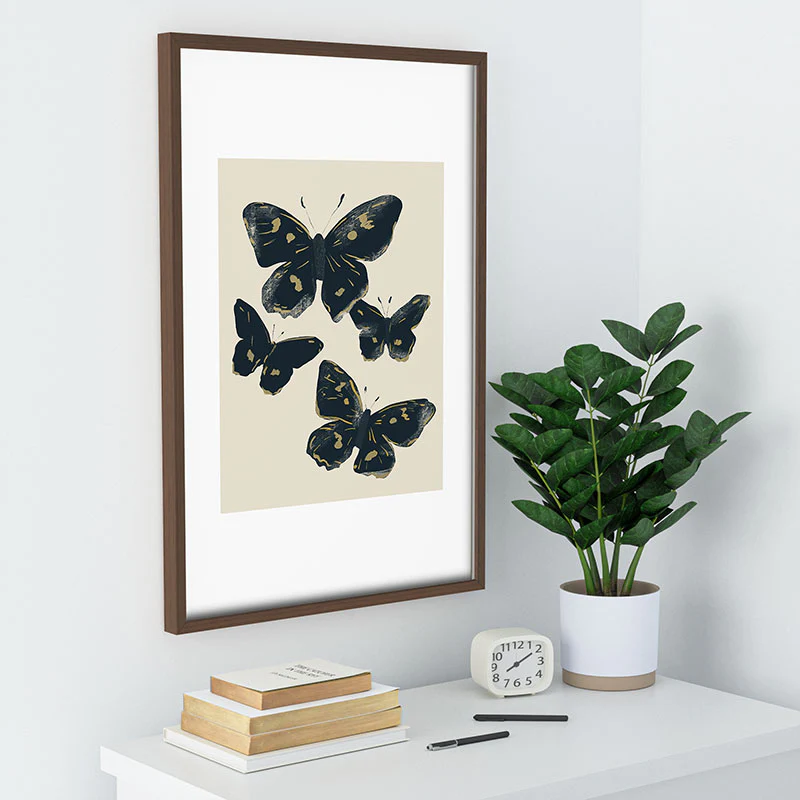 ThingDesign Black Butterflies 2 Recessed Framing Rectangle - Image 32