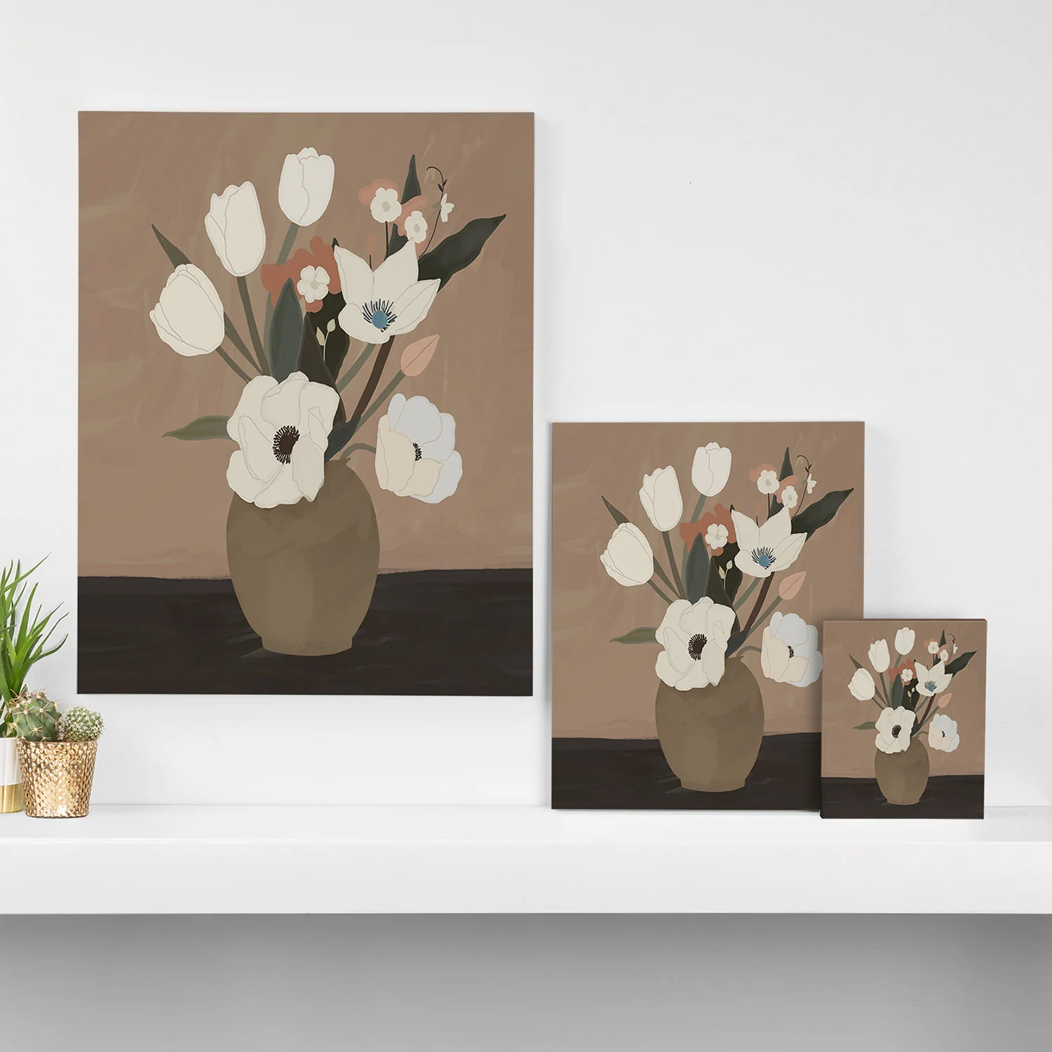 ThingDesign Gently Flowers Art Canvas - Image 5
