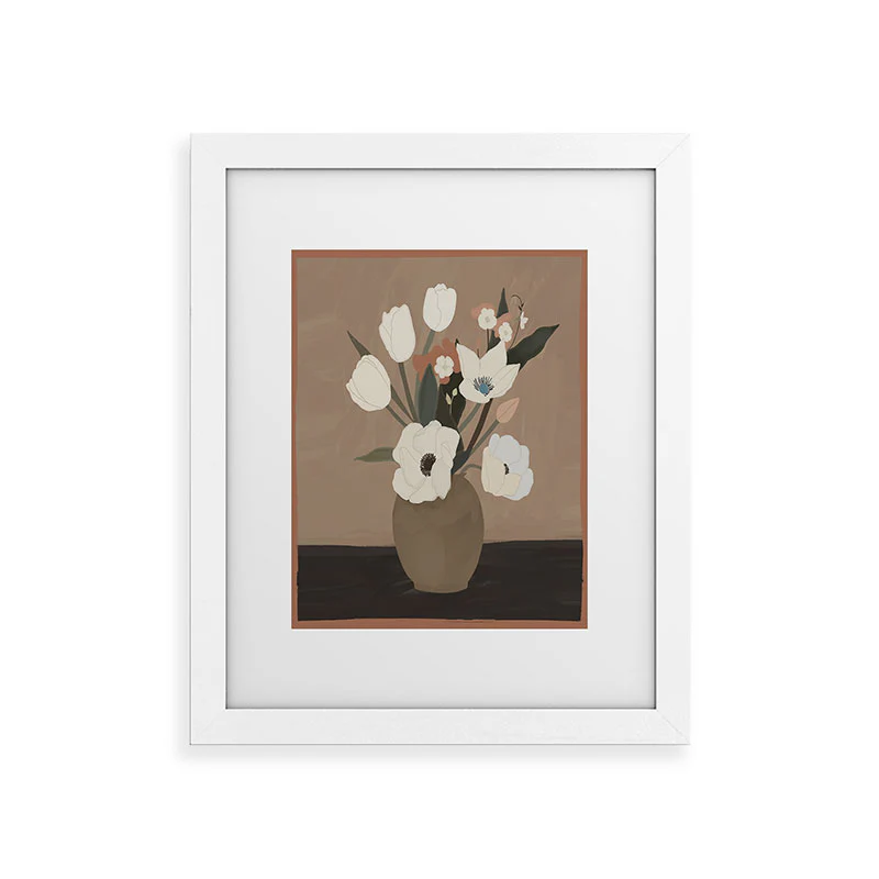 ThingDesign Gently Flowers Framed Art Print - Image 17