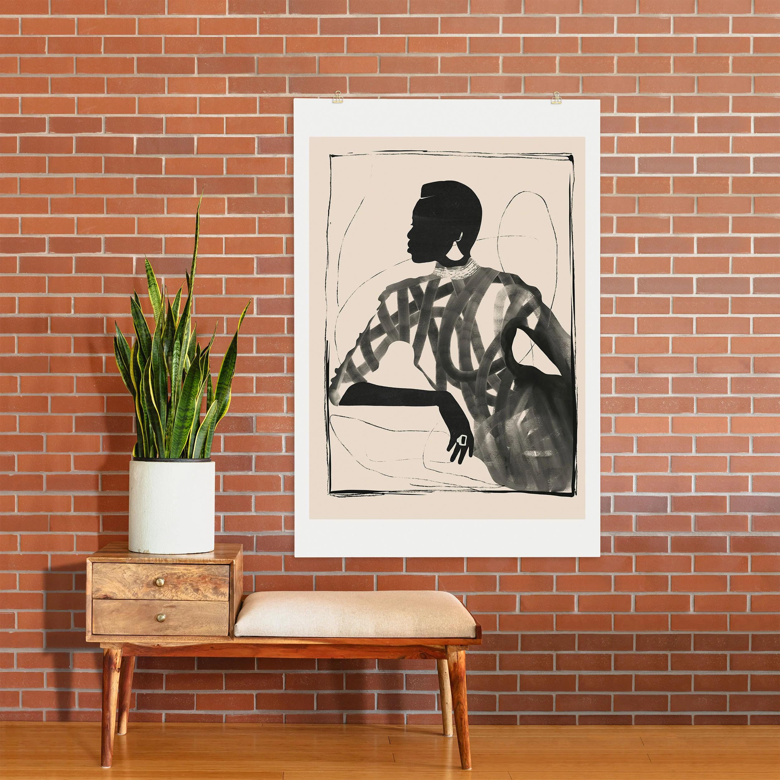ThingDesign Lady Portrait Art Print - Image 26