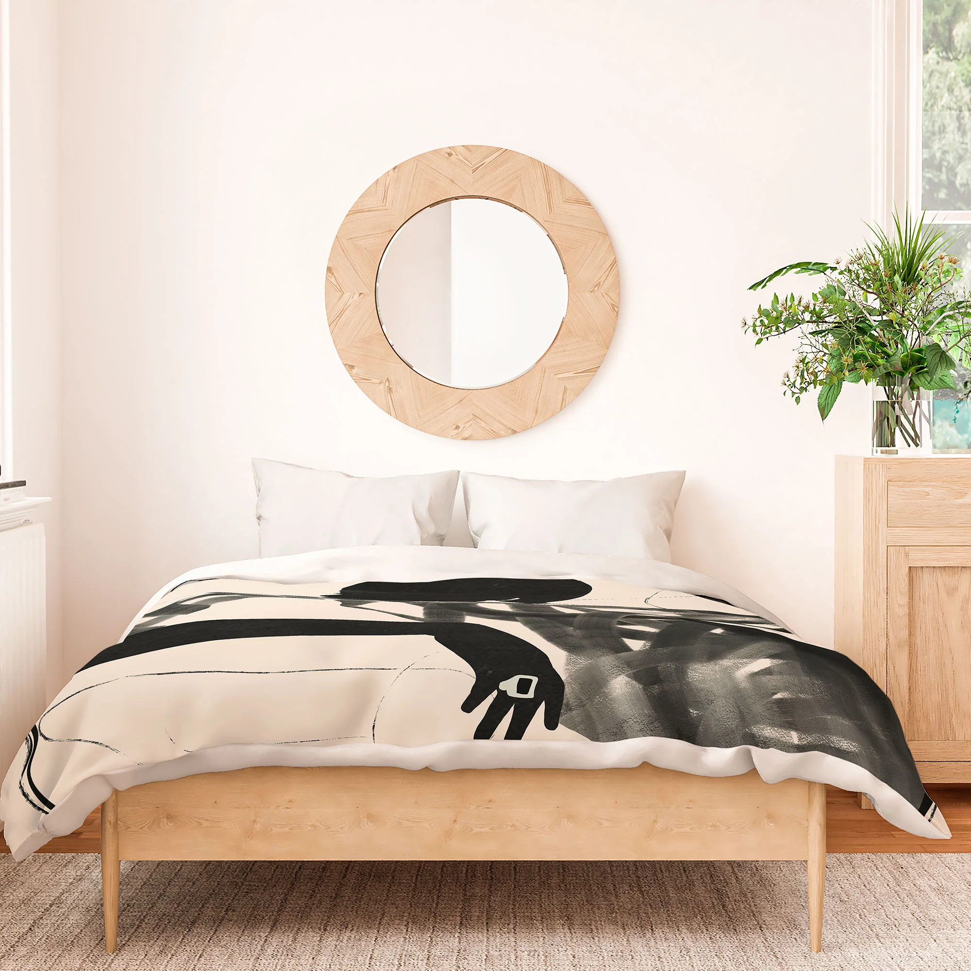 ThingDesign Lady Portrait Duvet Cover - Image 14
