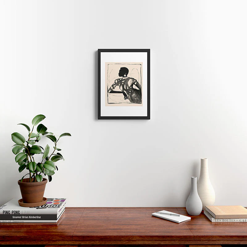 ThingDesign Lady Portrait Framed Art Print - Image 30