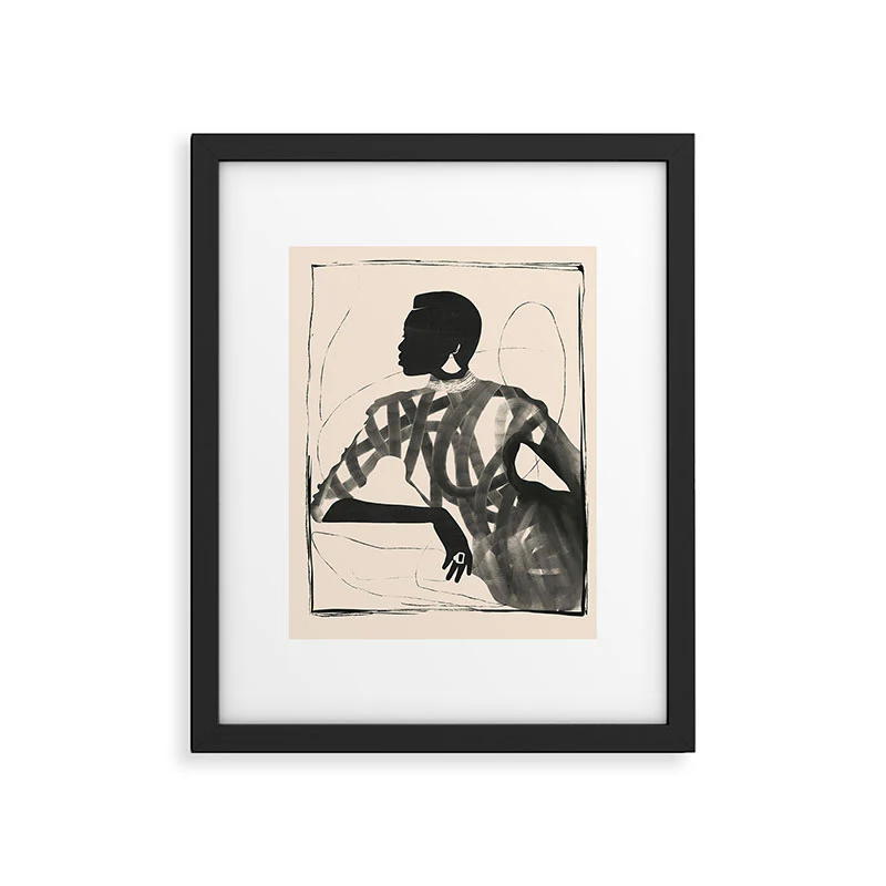 ThingDesign Lady Portrait Framed Art Print - Image 35