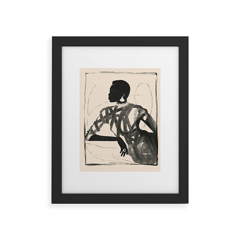 ThingDesign Lady Portrait Framed Art Print - Image 9