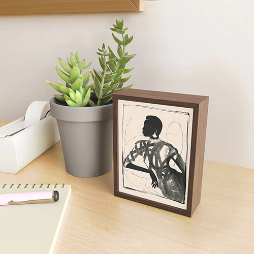 ThingDesign Lady Portrait Framed Mini Art Print - Image 7