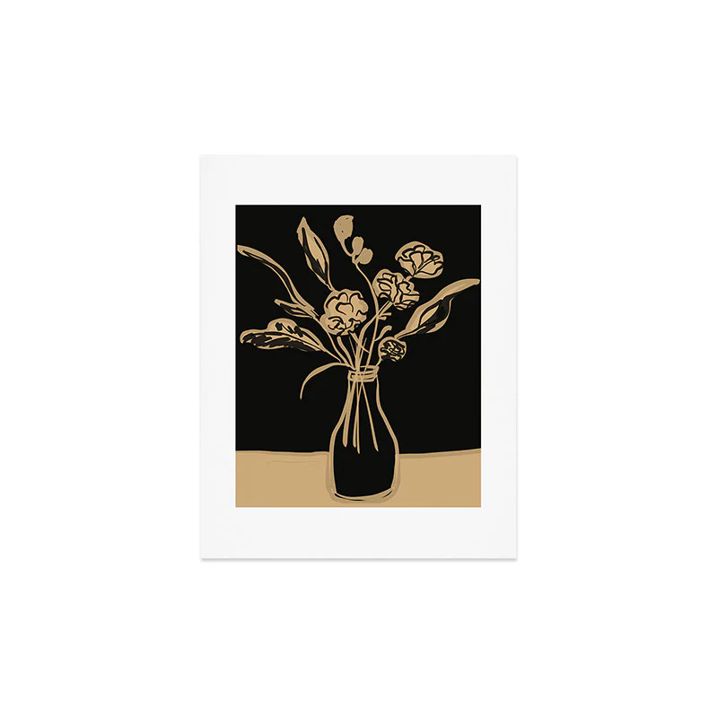ThingDesign Minimalist Flowers In A Vase 5 Art Print - Image 4