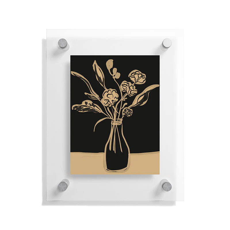 ThingDesign Minimalist Flowers In A Vase 5 Floating Acrylic Print - Image 3