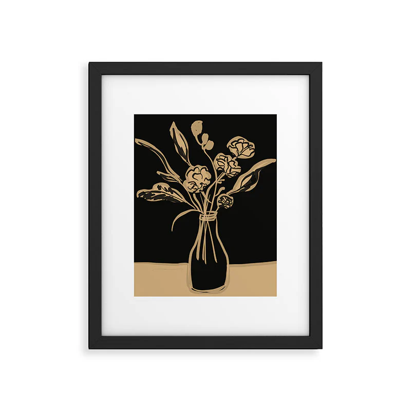 ThingDesign Minimalist Flowers In A Vase 5 Framed Art Print - Image 29