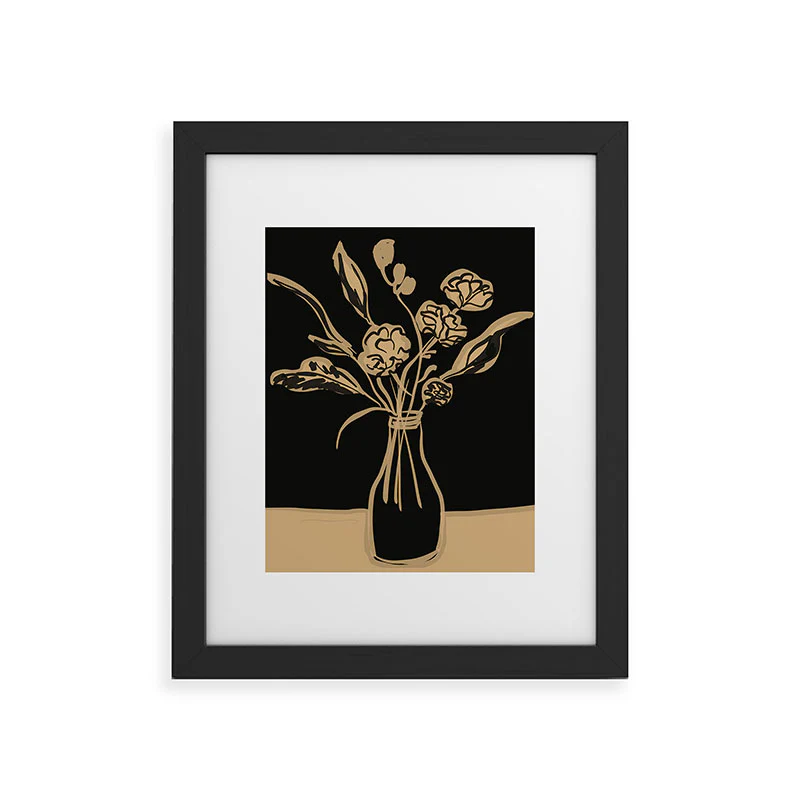ThingDesign Minimalist Flowers In A Vase 5 Framed Art Print - Image 5