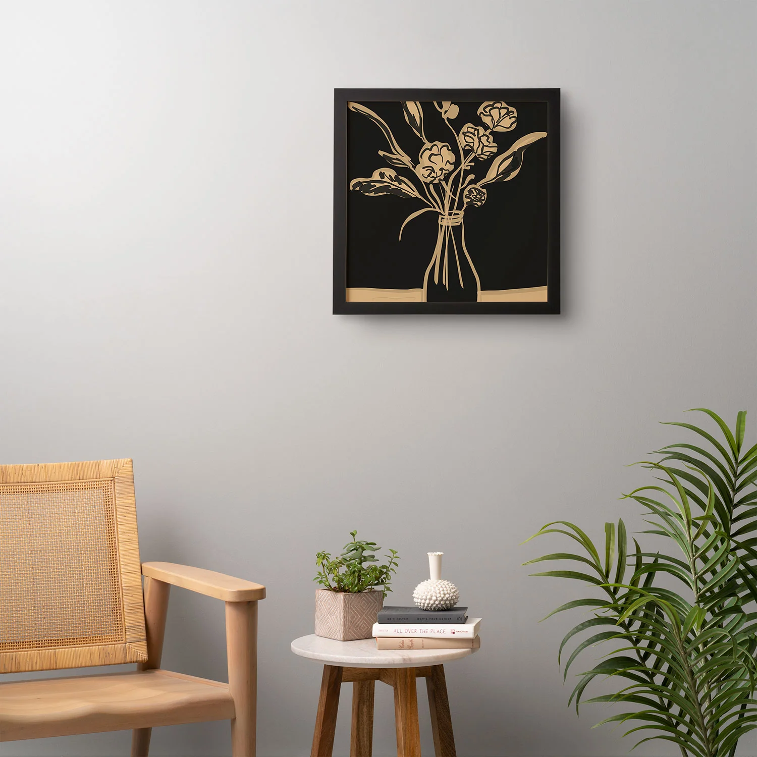 ThingDesign Minimalist Flowers In A Vase 5 Framed Wall Art - Image 10