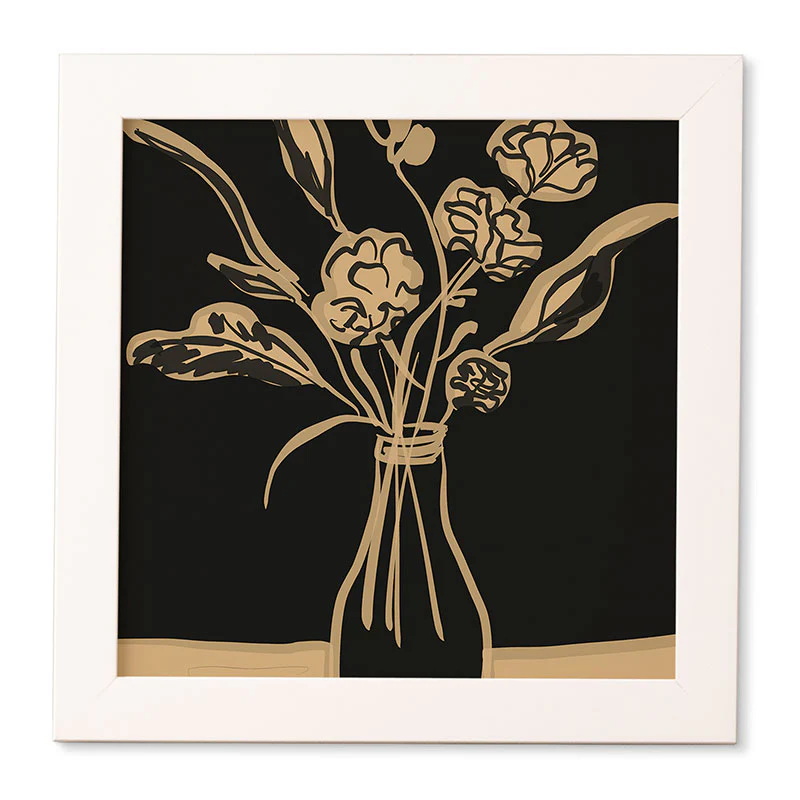 ThingDesign Minimalist Flowers In A Vase 5 Framed Wall Art - Image 13