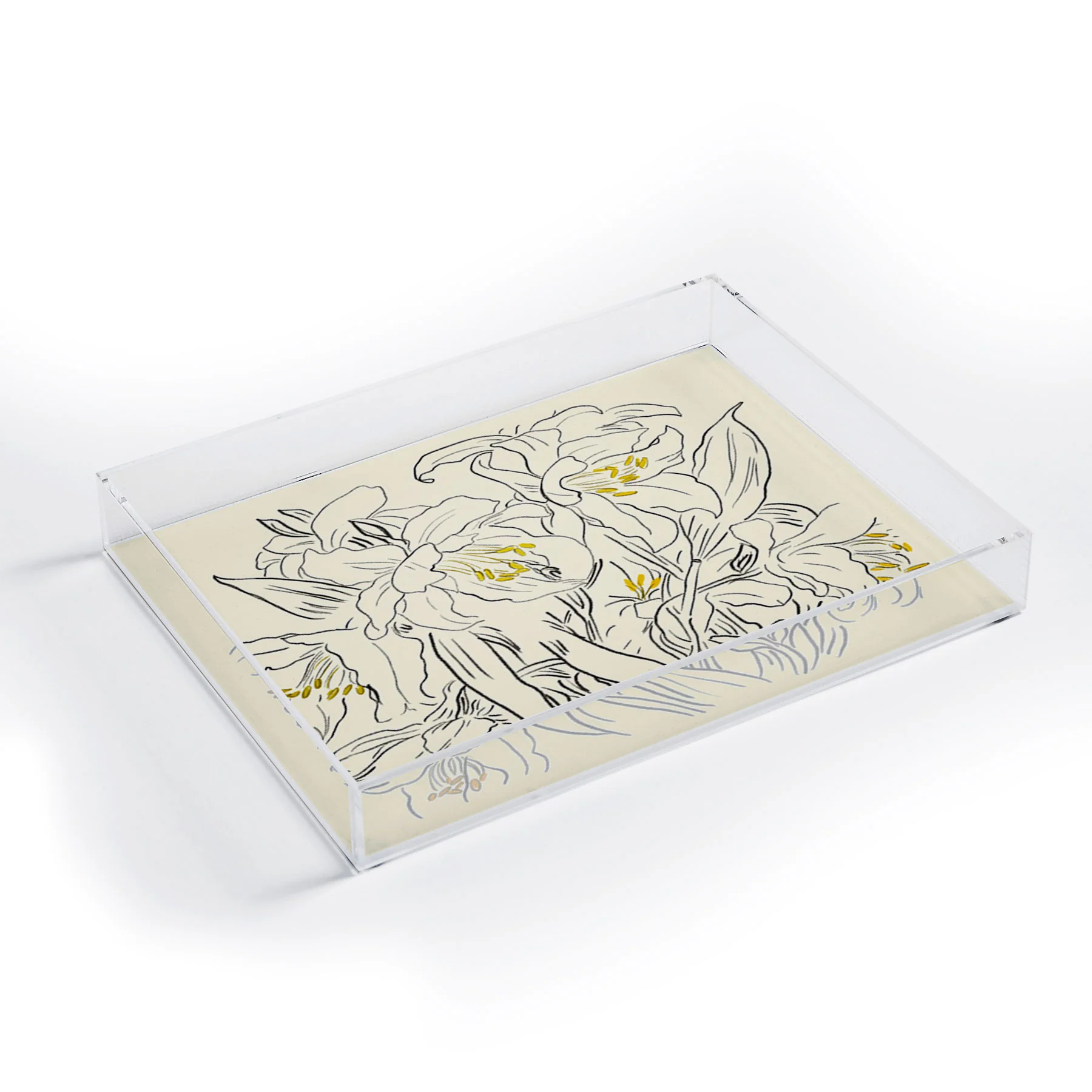 ThingDesign Minimalist Garden flowers Acrylic Tray - Image 3
