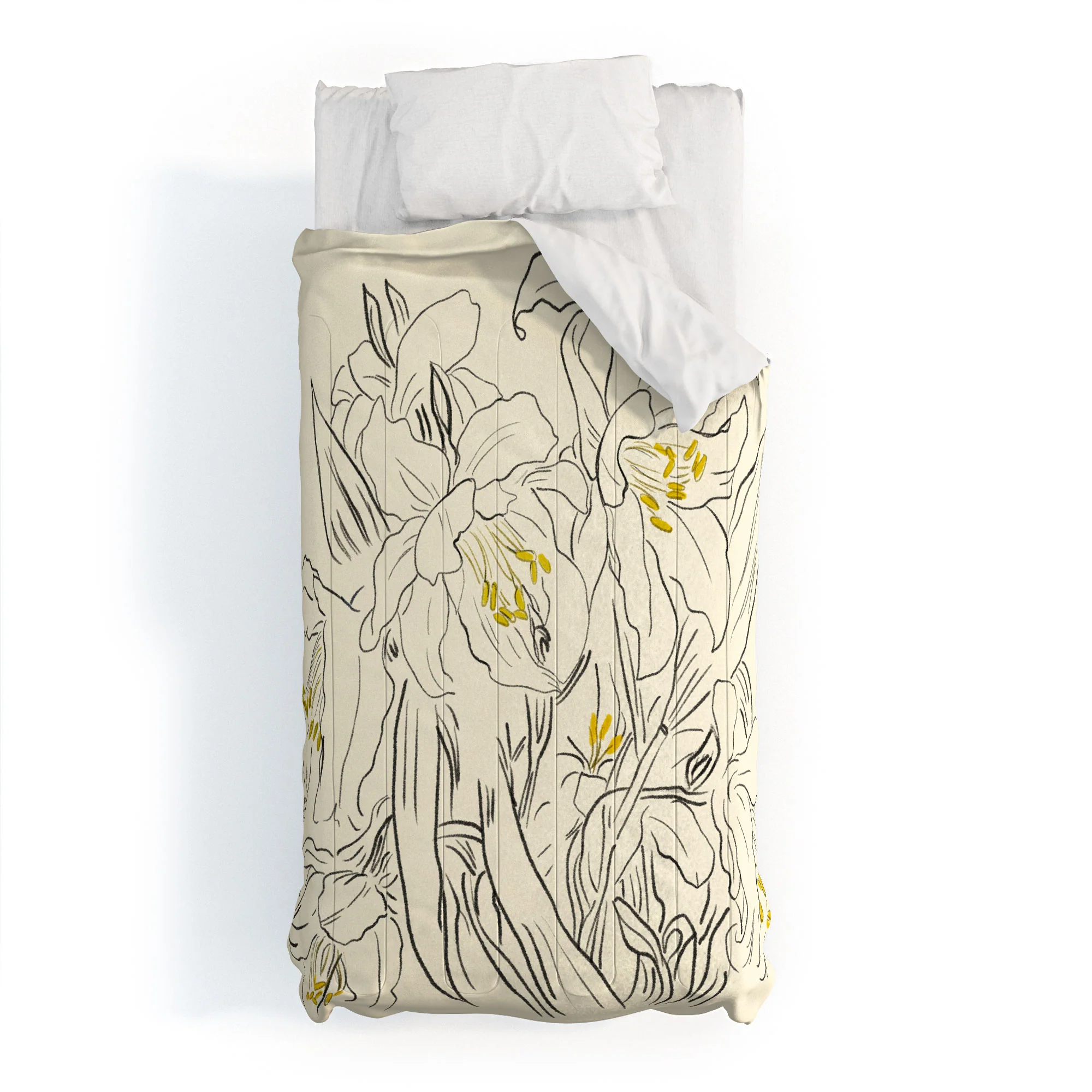 ThingDesign Minimalist Garden flowers Comforter - Image 7