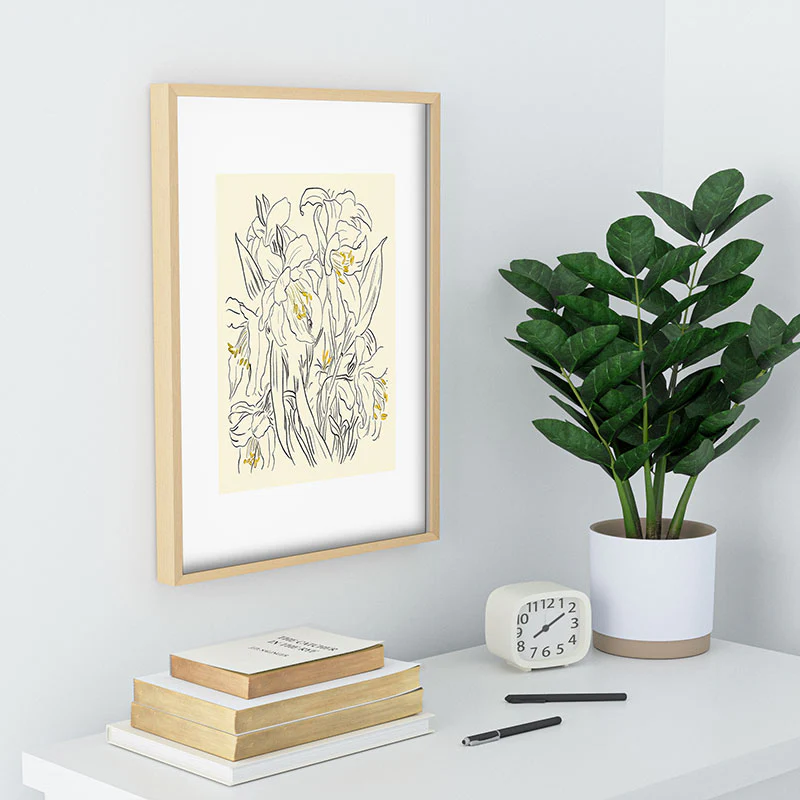 ThingDesign Minimalist Garden flowers Recessed Framing Rectangle - Image 22