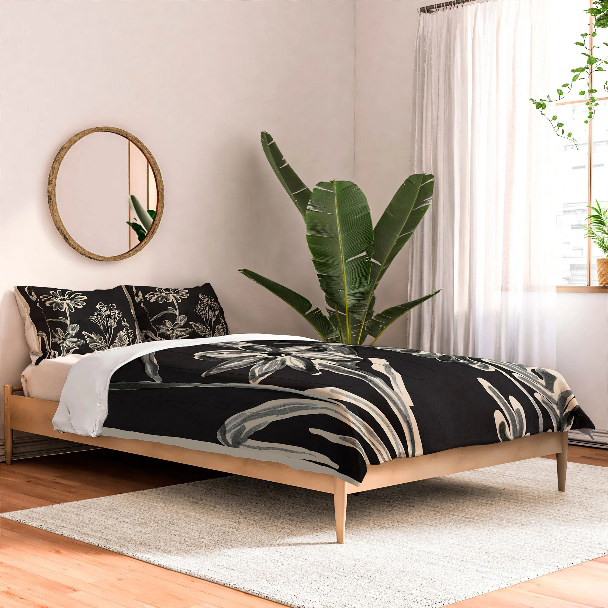ThingDesign Minimalist wildflowers 3 Comforter - Image 2