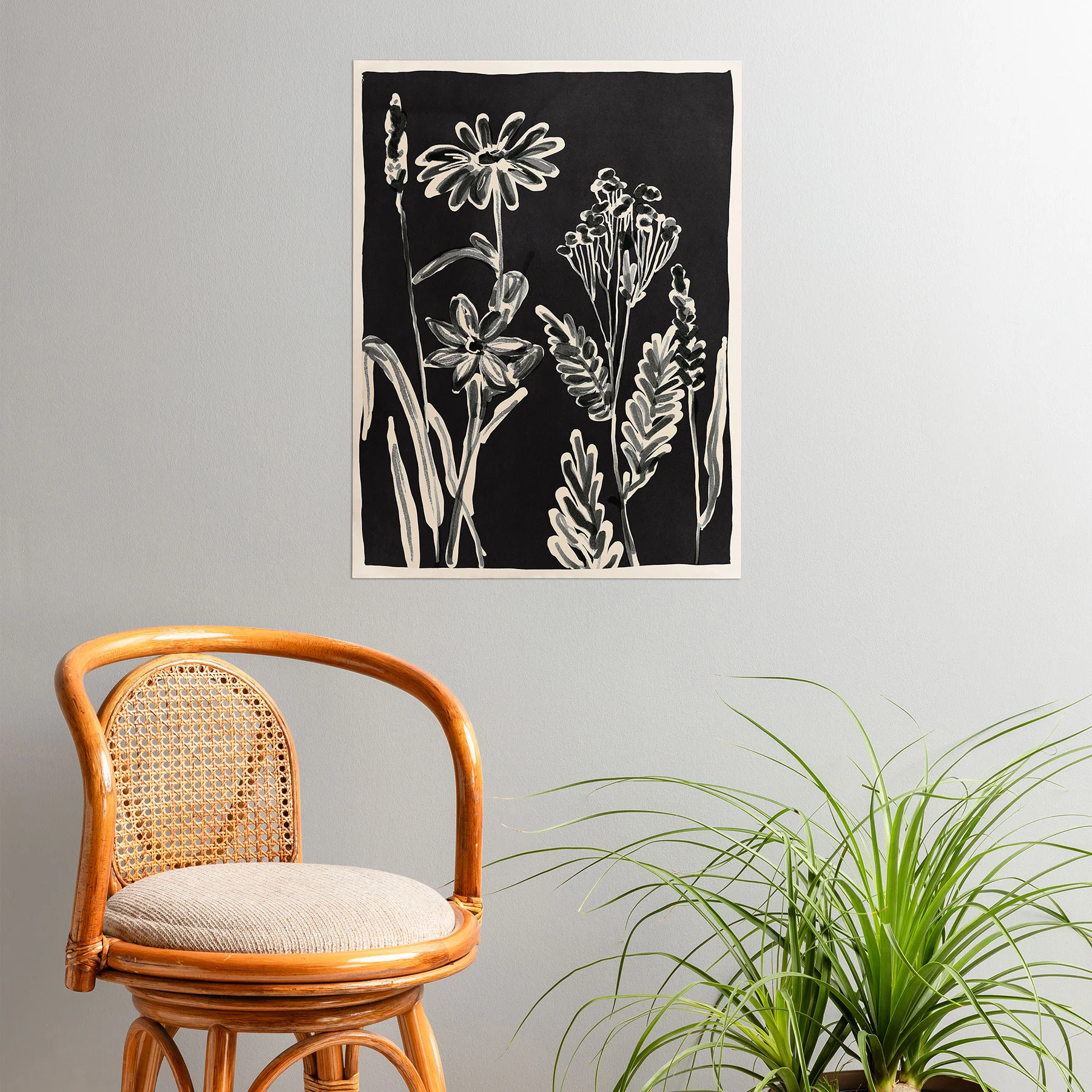ThingDesign Minimalist wildflowers 3 Poster - Image 2