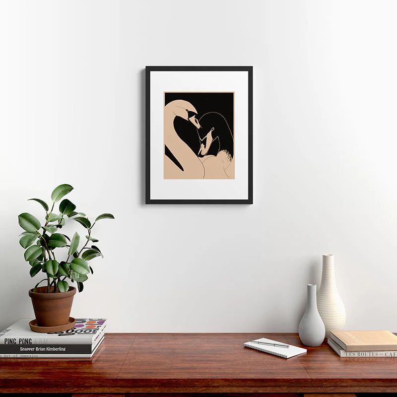 ThingDesign Two Swans I Framed Art Print - Image 34