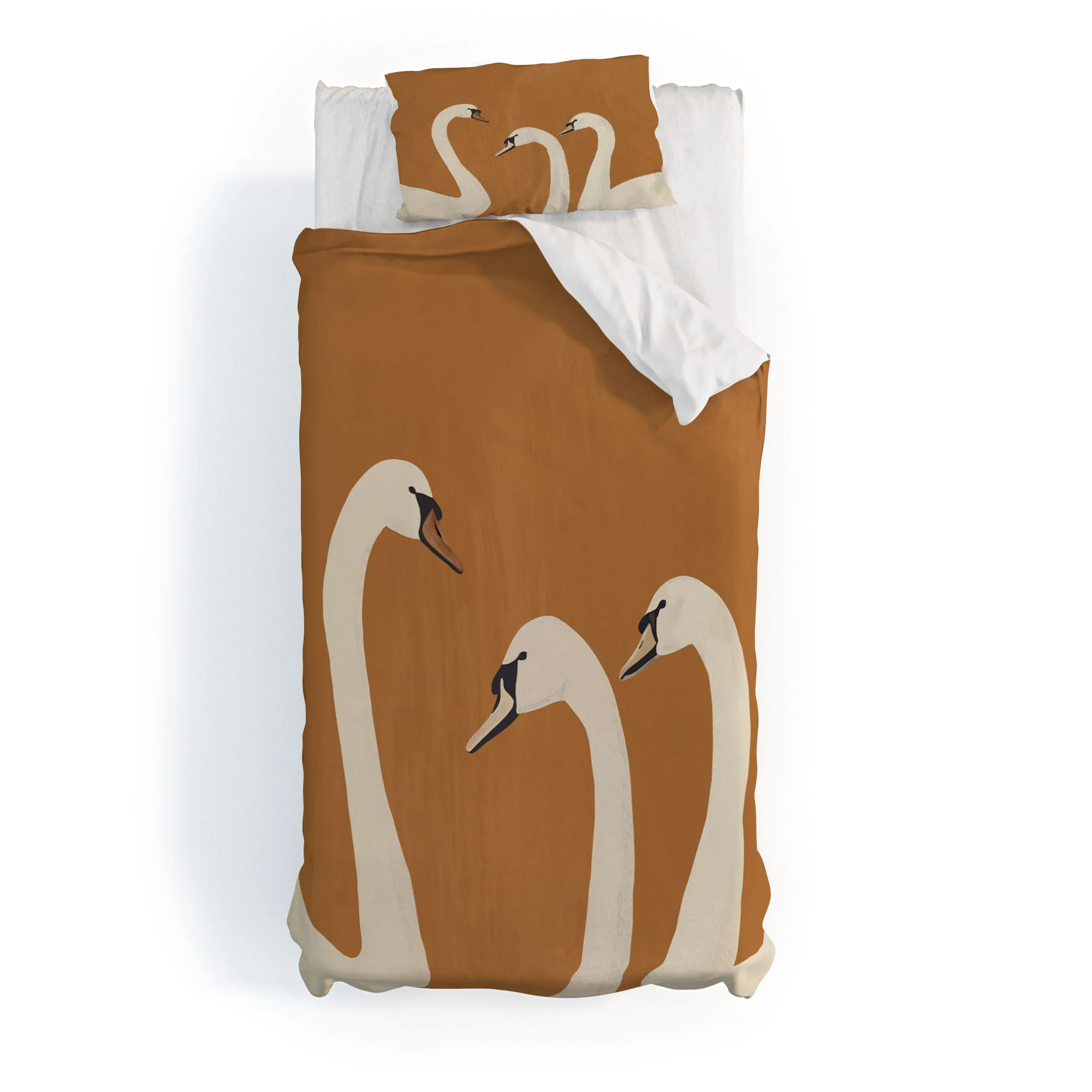 ThingDesign White Swans 2 Duvet Cover - Image 25