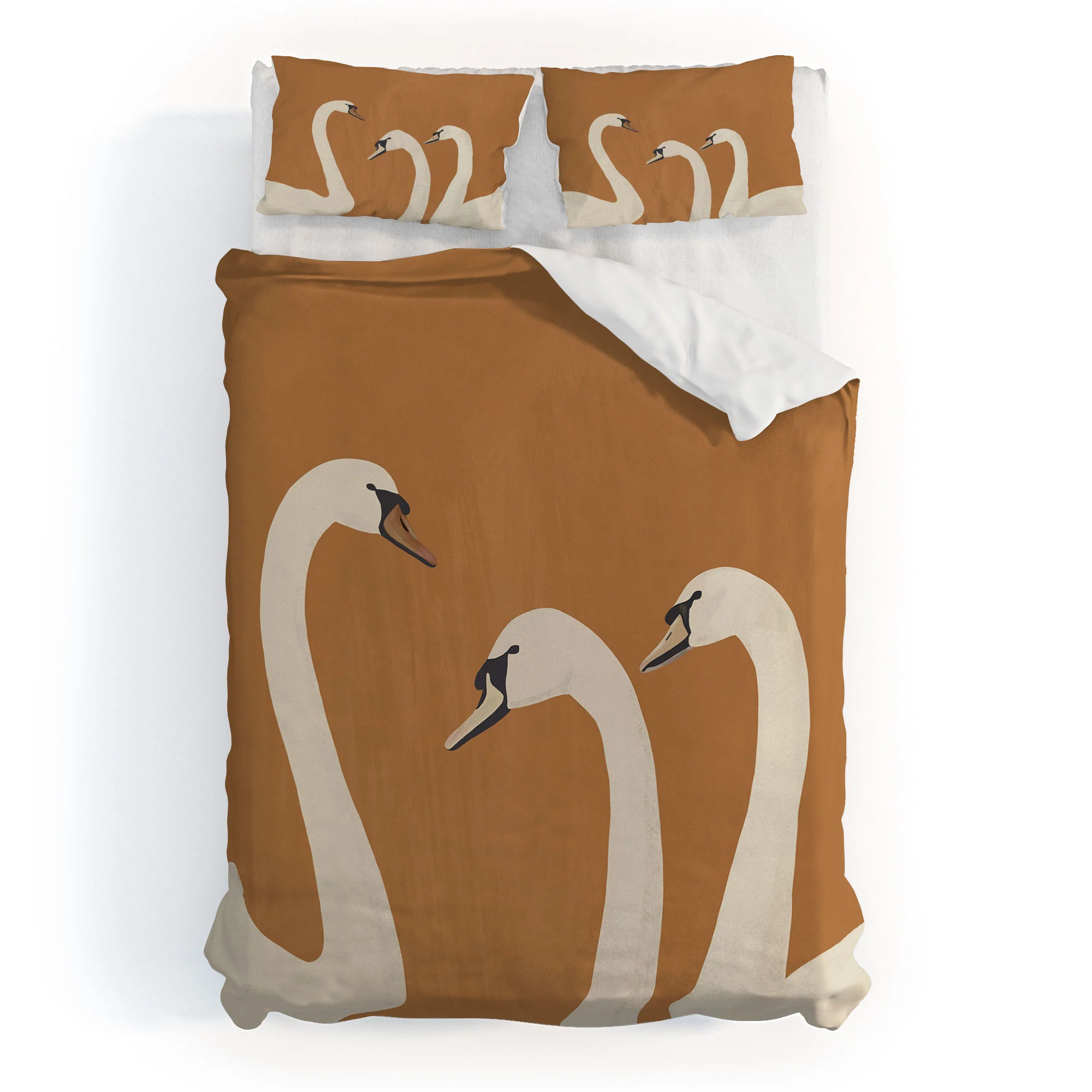 ThingDesign White Swans 2 Duvet Cover - Image 41
