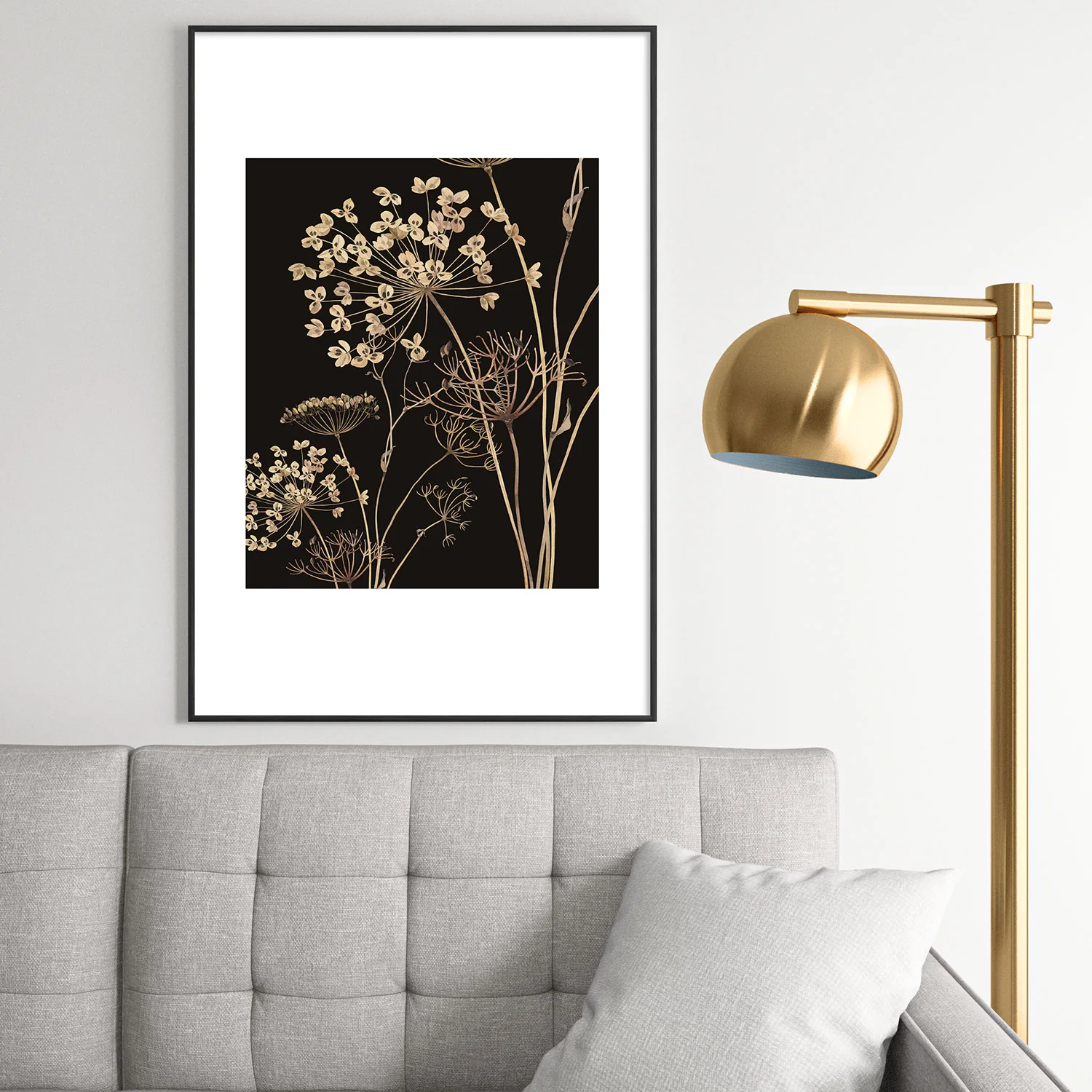 ThingDesign Wildflowers 10 Metal Framed Art Print - Image 46