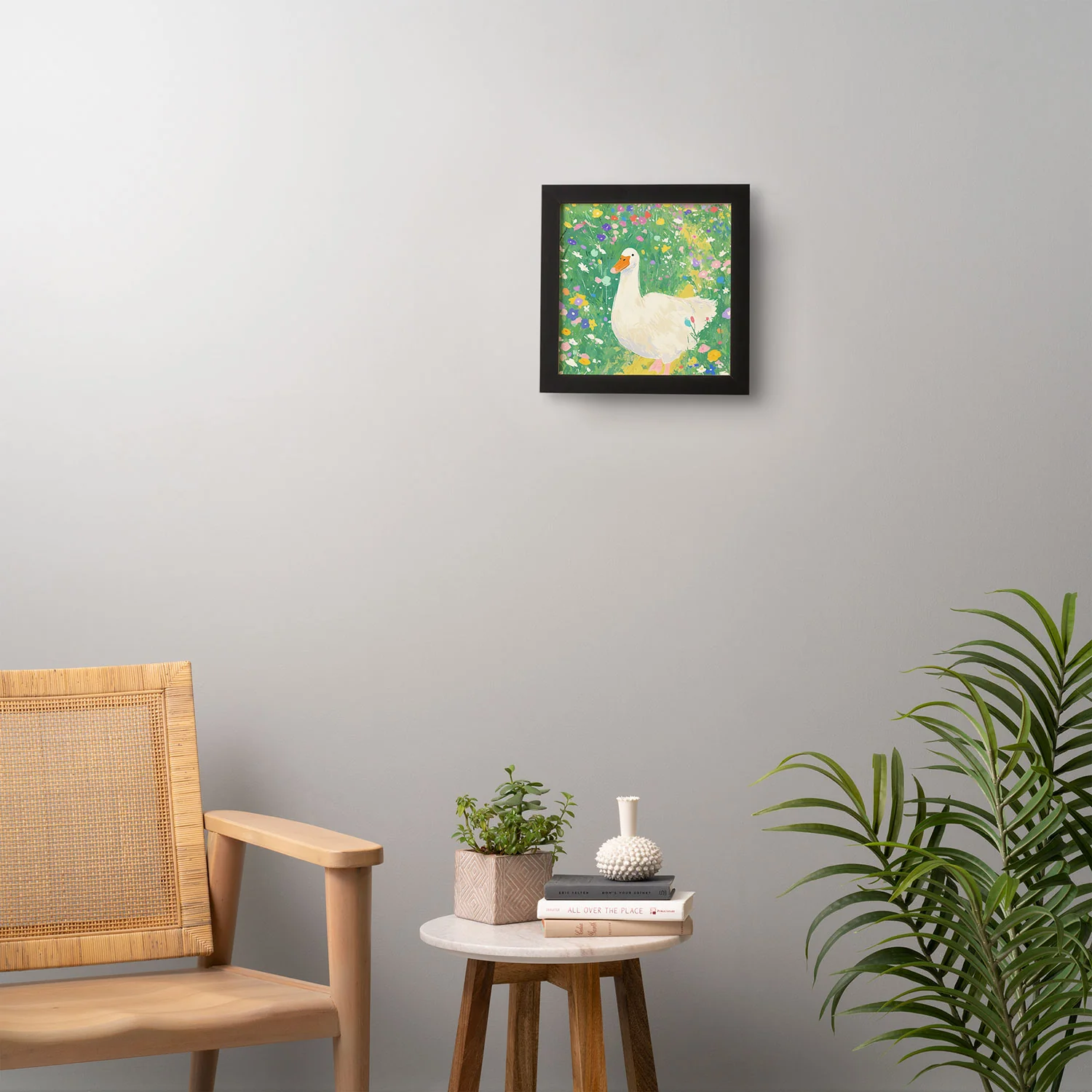 trajeado14 Goose Wildflower Cute Framed Wall Art - Image 8