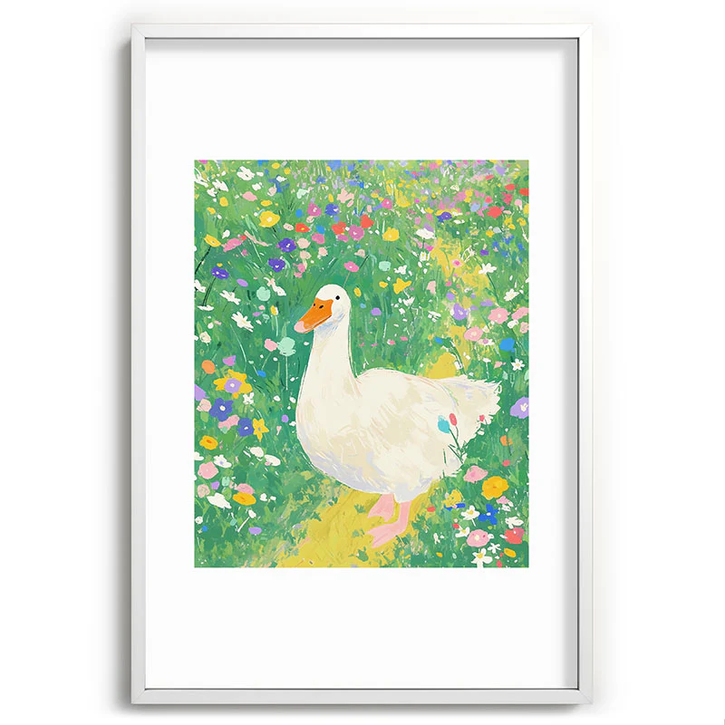 trajeado14 Goose Wildflower Cute Recessed Framing Rectangle - Image 27