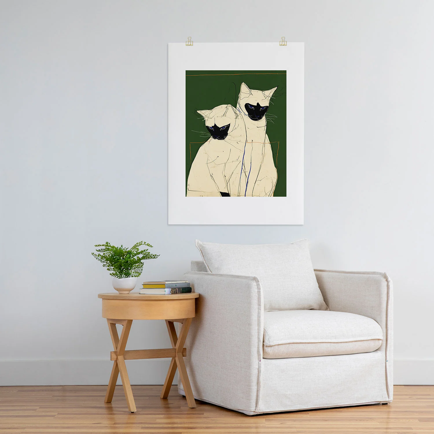 trajeado14 Siamese Cats Modern Art Art Print - Image 24