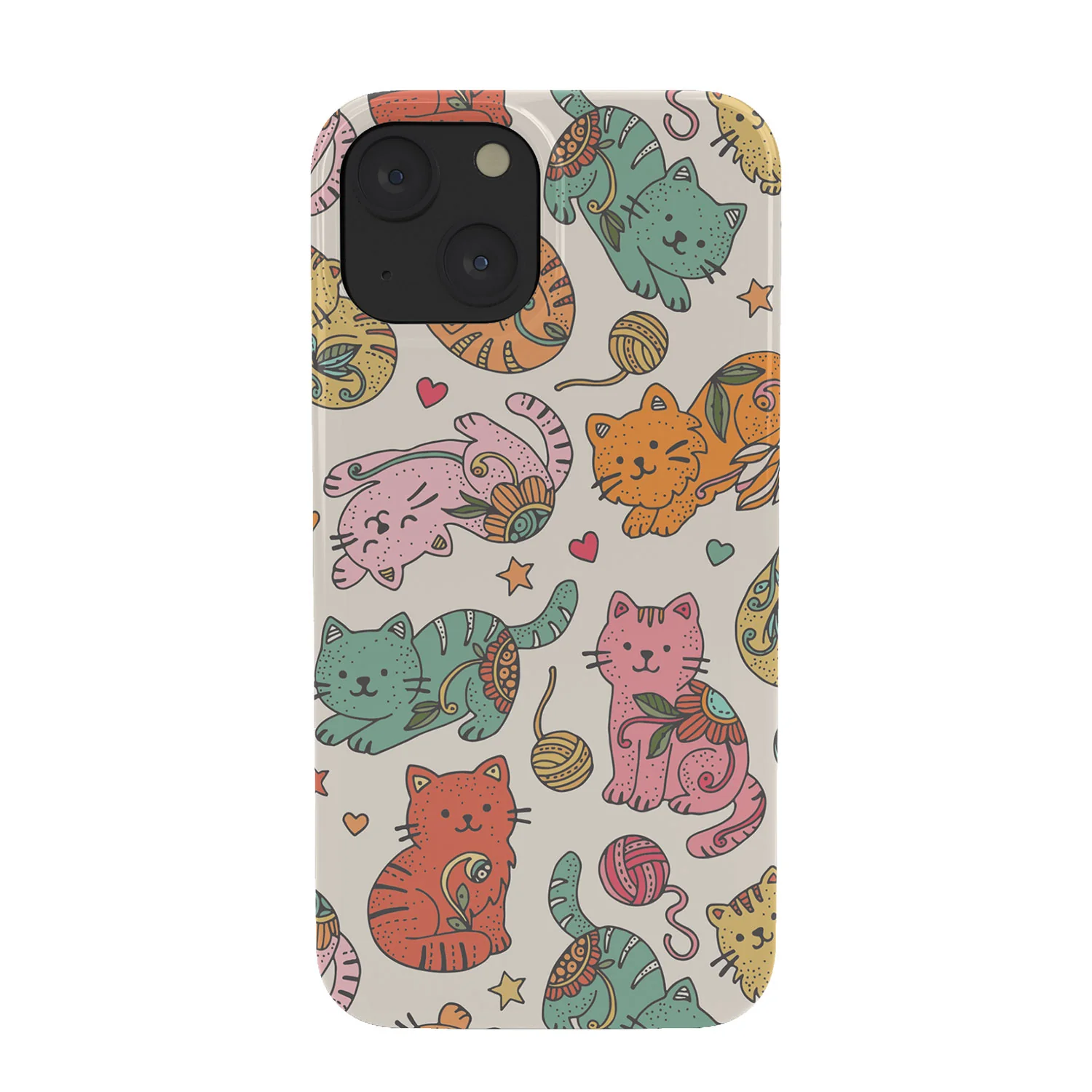Valentina Ramos Floral Cats and Yarn Phone Case - Image 2