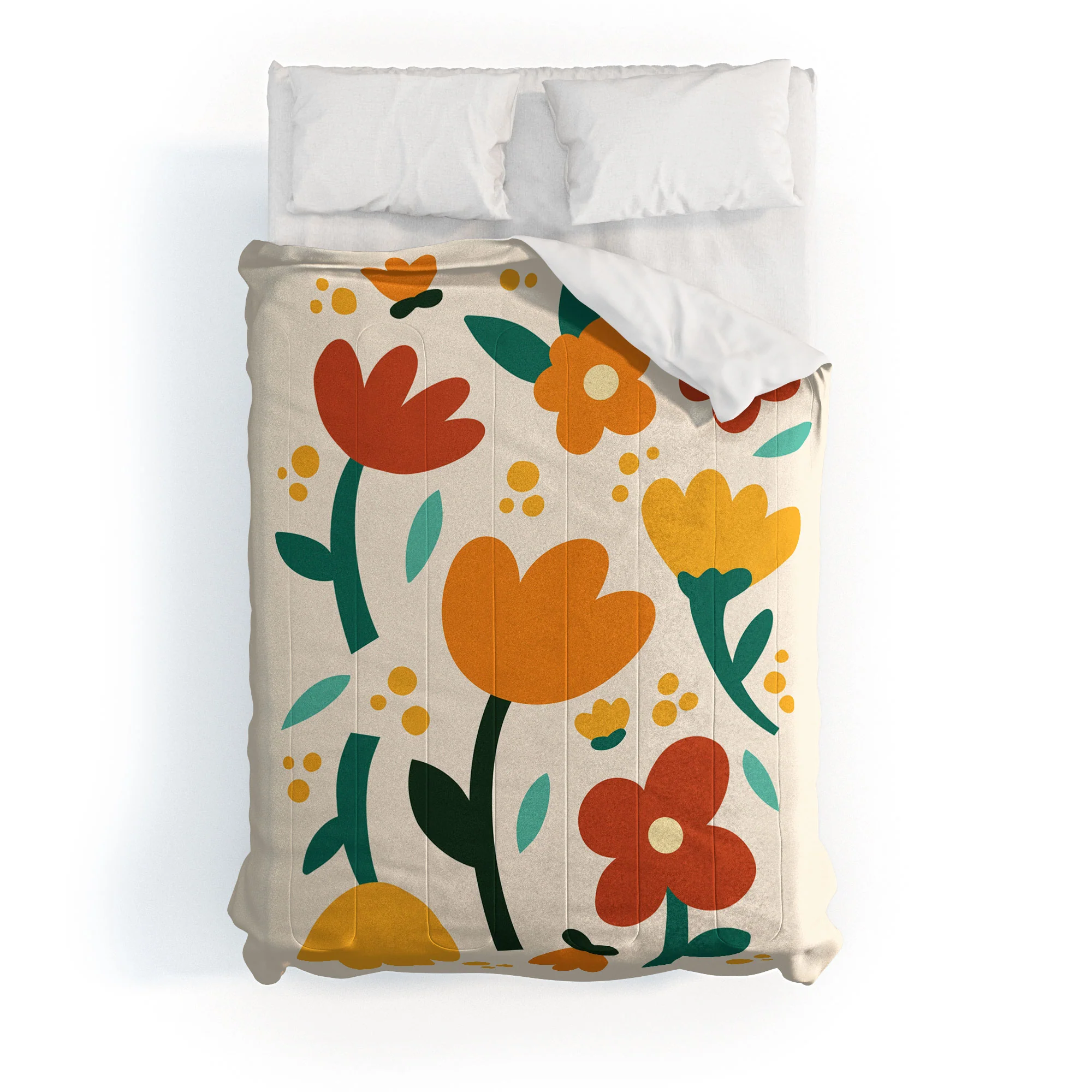 Valeria Frustaci Colorful fall flowers Comforter - Image 10