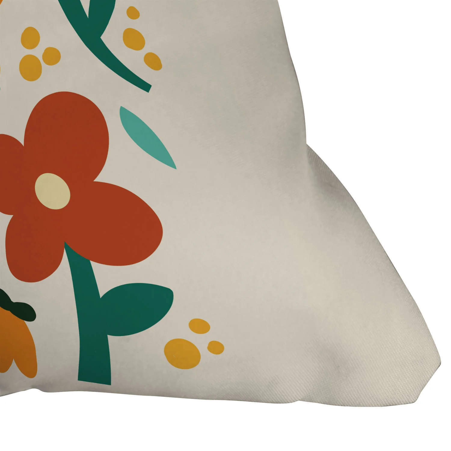 Valeria Frustaci Colorful fall flowers Throw Pillow - Image 3