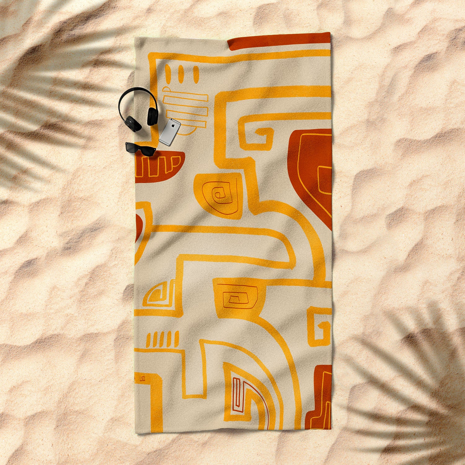 Viviana Gonzalez Abstract Modern Expression Beach Towel - Image 2