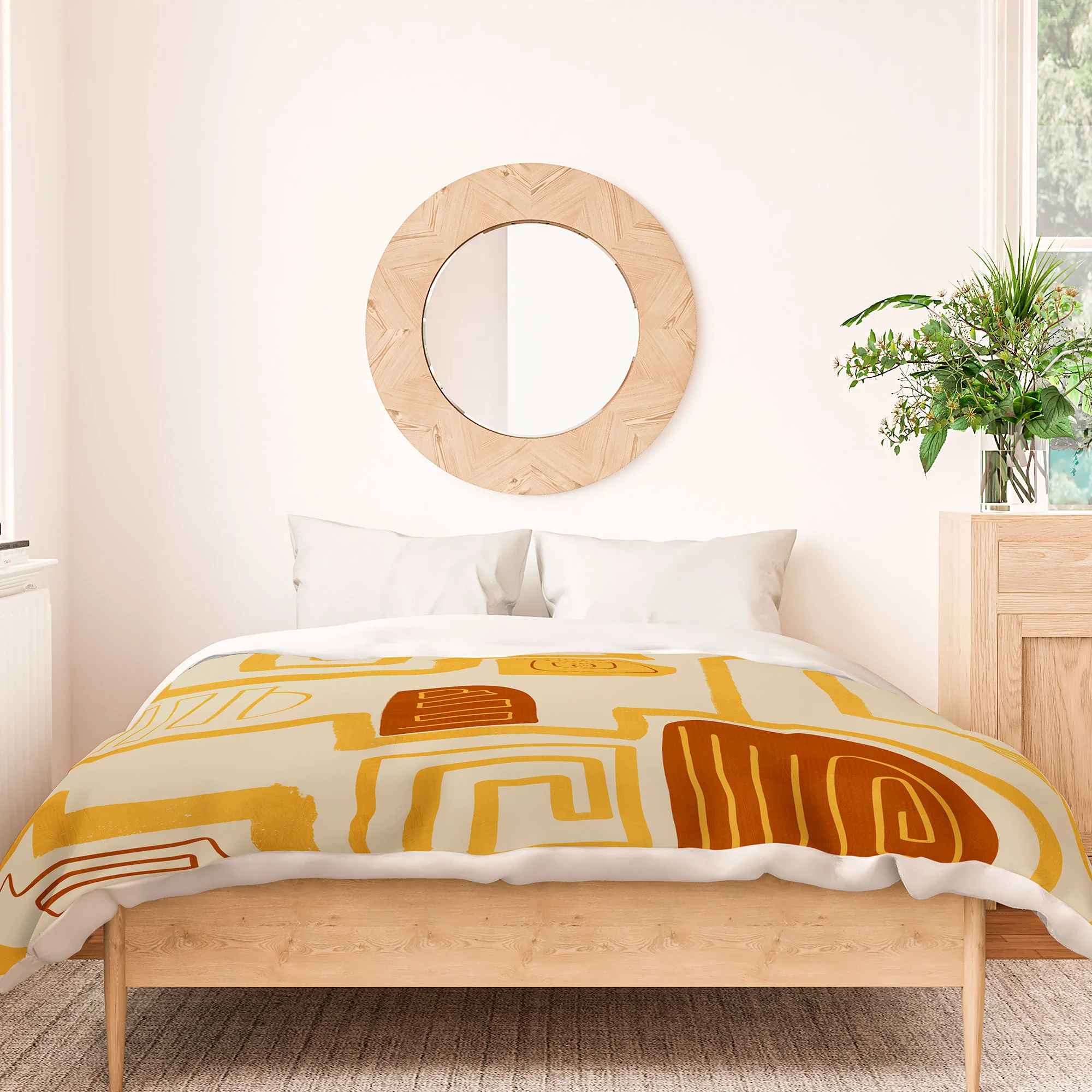 Viviana Gonzalez Abstract Modern Expression Duvet Cover - Image 2