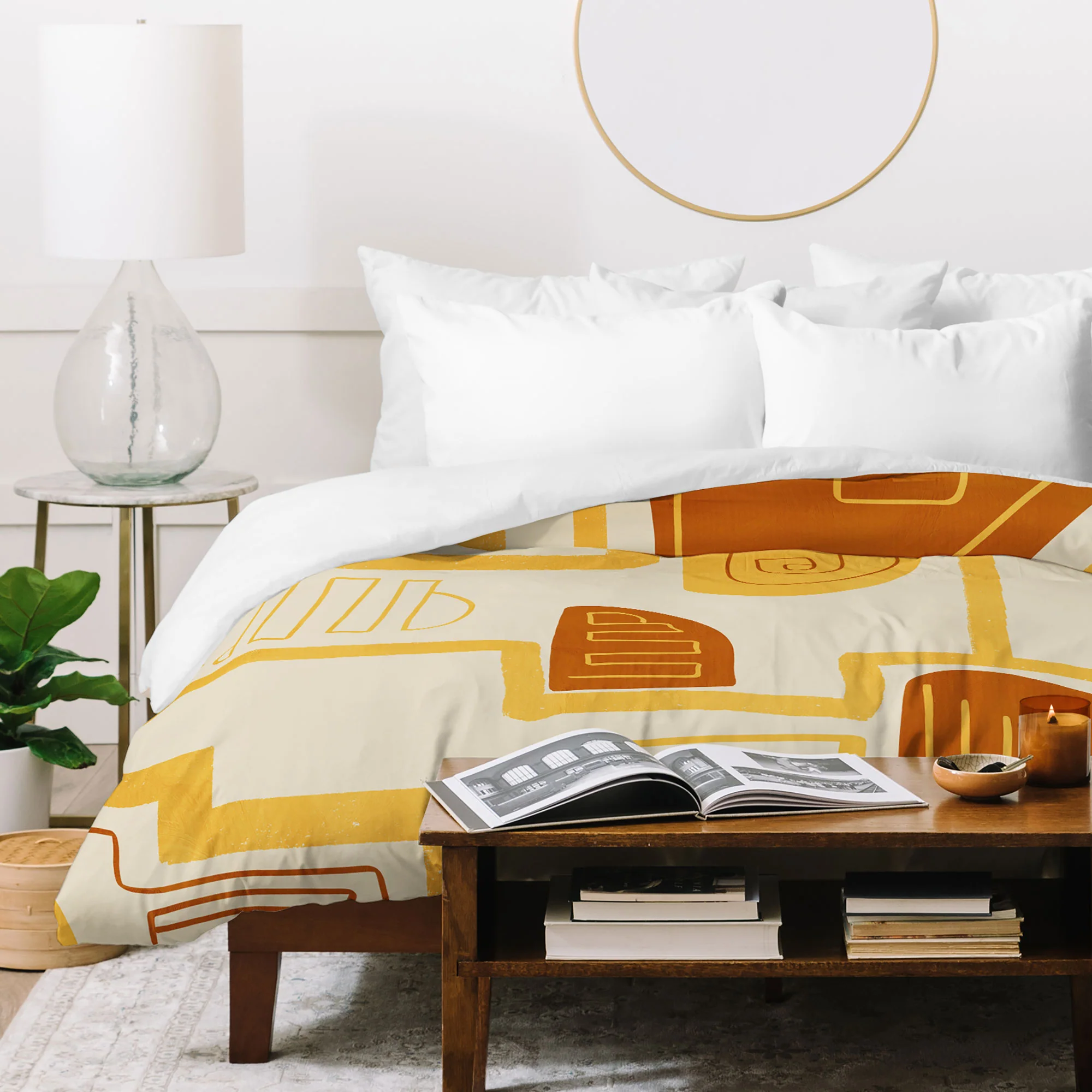 Viviana Gonzalez Abstract Modern Expression Duvet Cover - Image 3