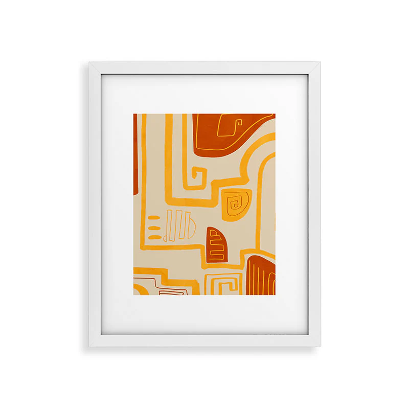 Viviana Gonzalez Abstract Modern Expression Framed Art Print - Image 41