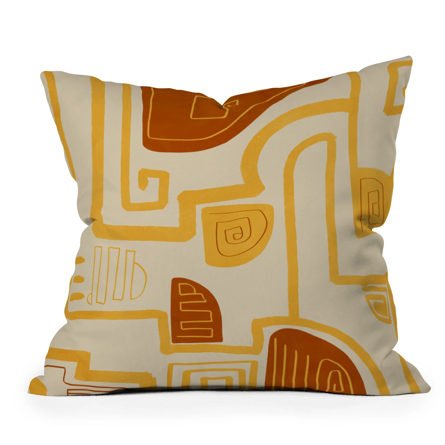 Viviana Gonzalez Abstract Modern Expression Outdoor Throw Pillow - Image 4