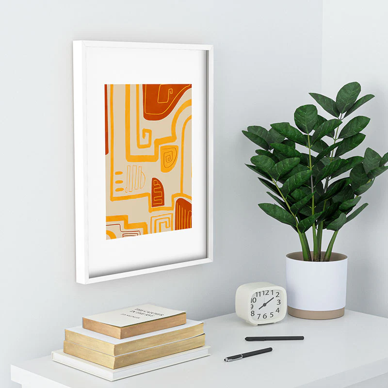 Viviana Gonzalez Abstract Modern Expression Recessed Framing Rectangle - Image 20