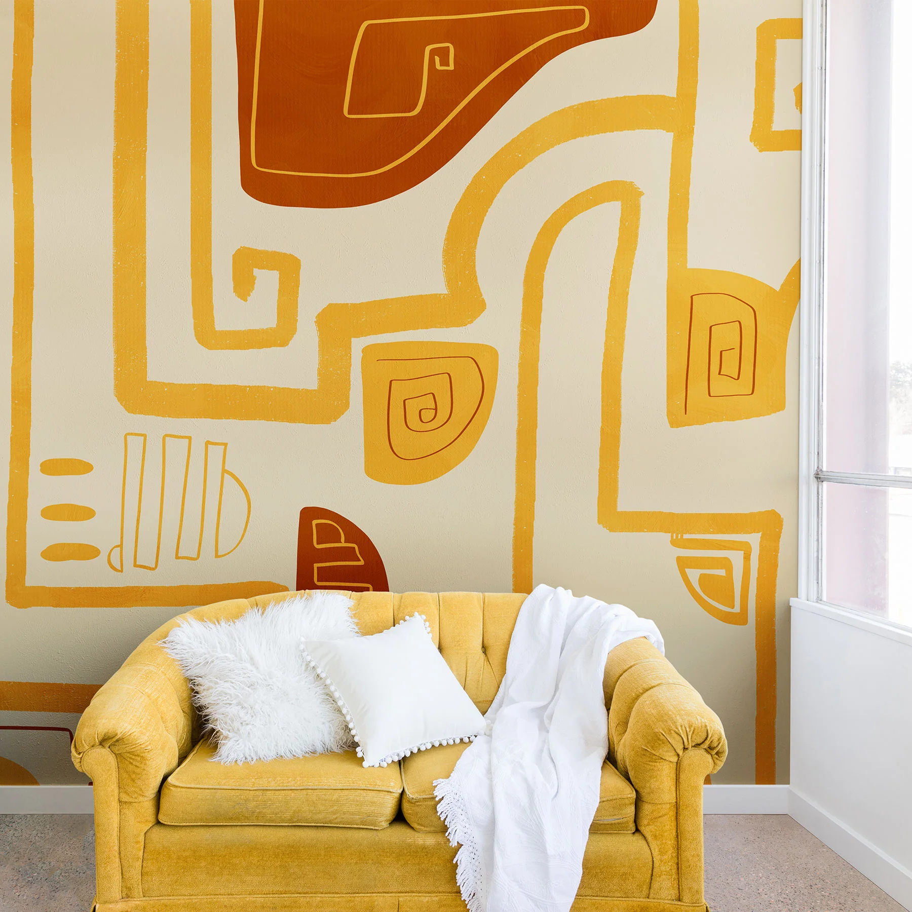 Viviana Gonzalez Abstract Modern Expression Wall Mural - Image 3