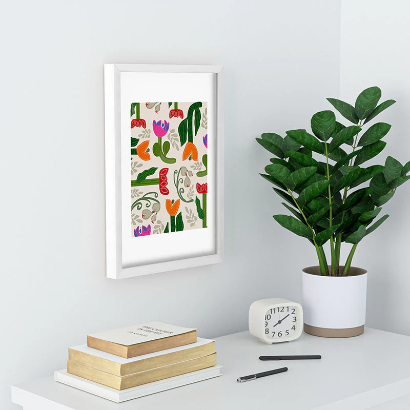 Viviana Gonzalez Bold Folk Wildflowers Recessed Framing Rectangle - Image 12