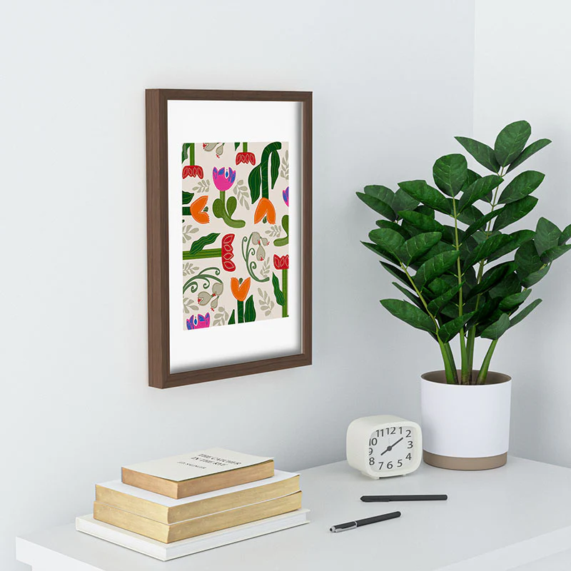 Viviana Gonzalez Bold Folk Wildflowers Recessed Framing Rectangle - Image 16