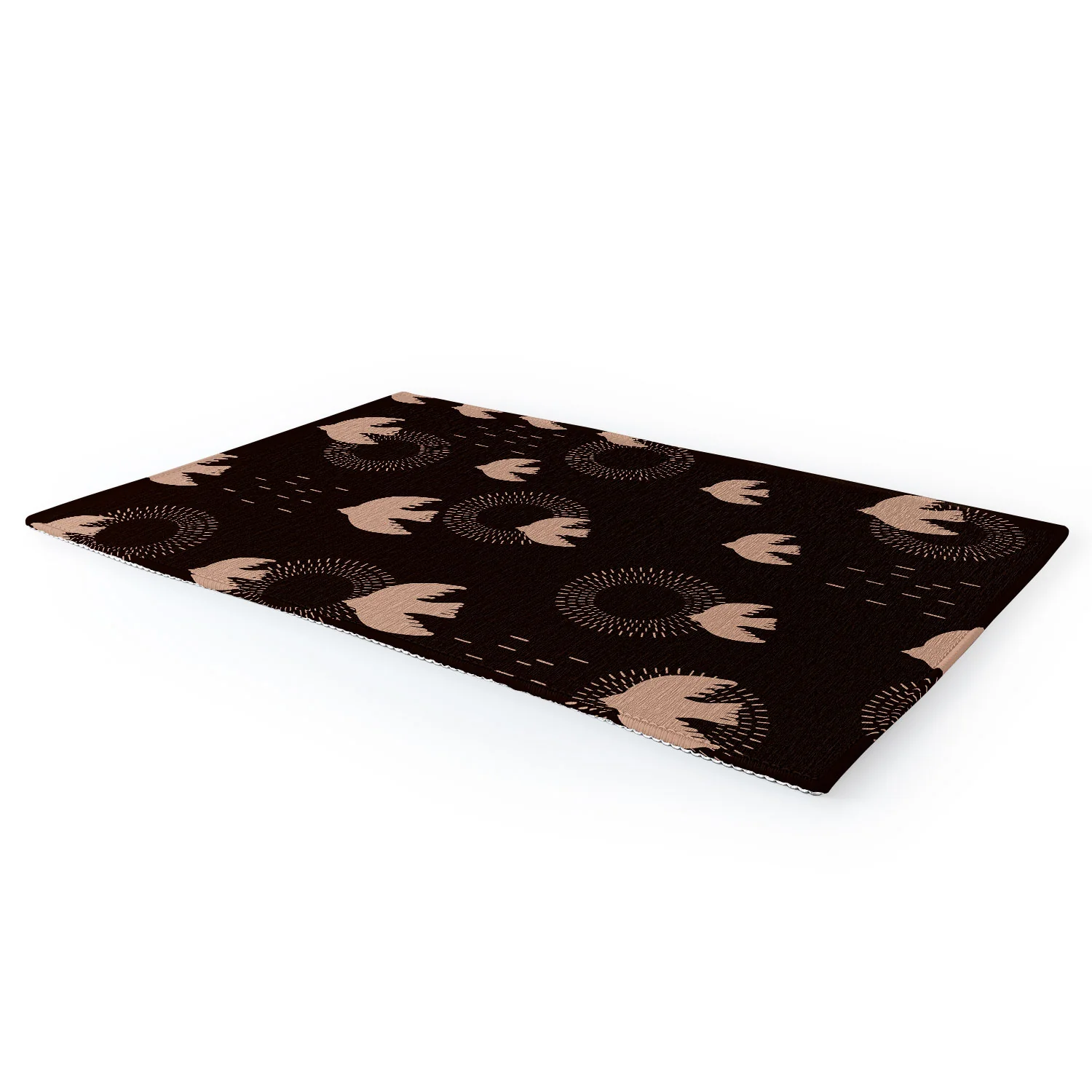 Viviana Gonzalez Espresso caramel Boho birds Area Rug - Image 3