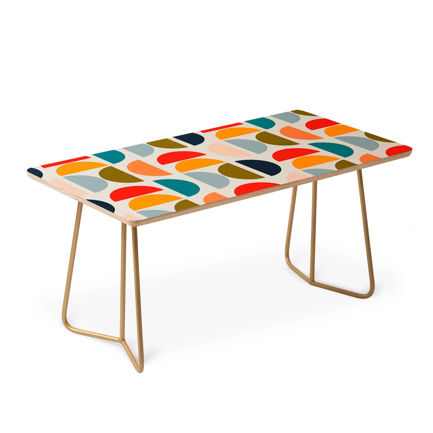 Viviana Gonzalez Mid Century Geometric Vibes I Coffee Table - Image 3